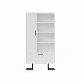 Full Moon Bookshelf with 2 Doors &amp; 4 Shelves