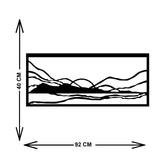 Sunset Lines Metal Duvar Dekorasyonu