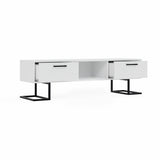 Full Moon TV Stand with 2 Drawers &amp; Shelves