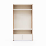 Cora Wardrobe with 2 Doors, 2 Drawers &amp; Shelves