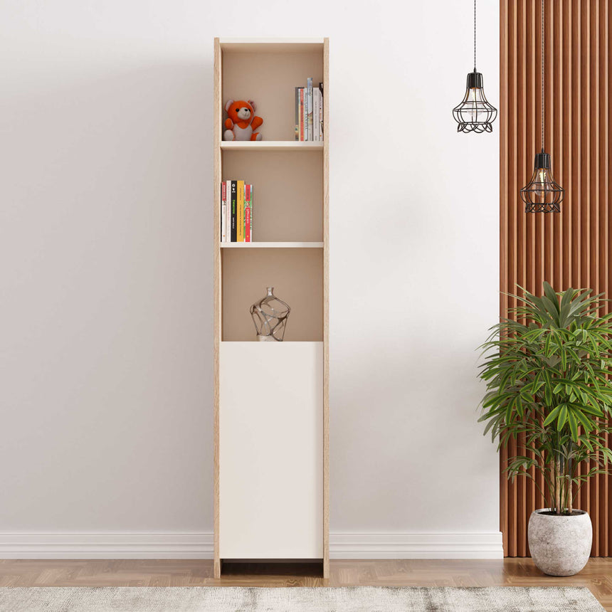 Cora Bookshelf with 3 Shelves &amp; Covers