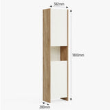 Cora Bathroom Cabinet with 2 Doors &amp; Shelves