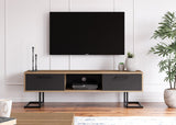 Full Moon TV Stand with 2 Drawers &amp; Shelves