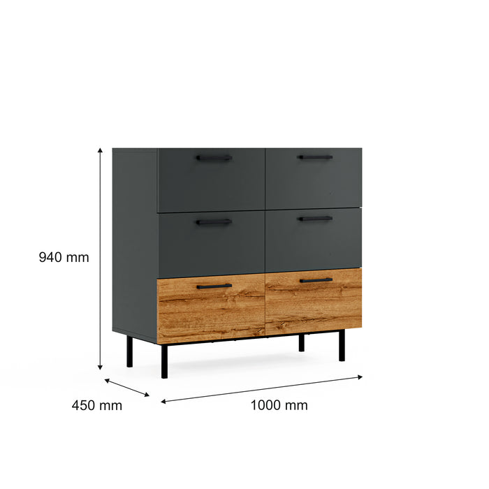 Volga 6 Drawer Dresser