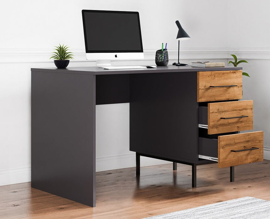 Volga 3 Drawer Desk