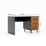 Volga 3 Drawer Desk