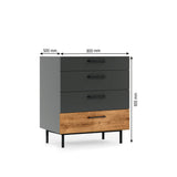 Volga 4 Drawer Dresser