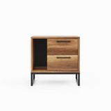 Yukon 2 Drawers &amp; Shelf Nightstand