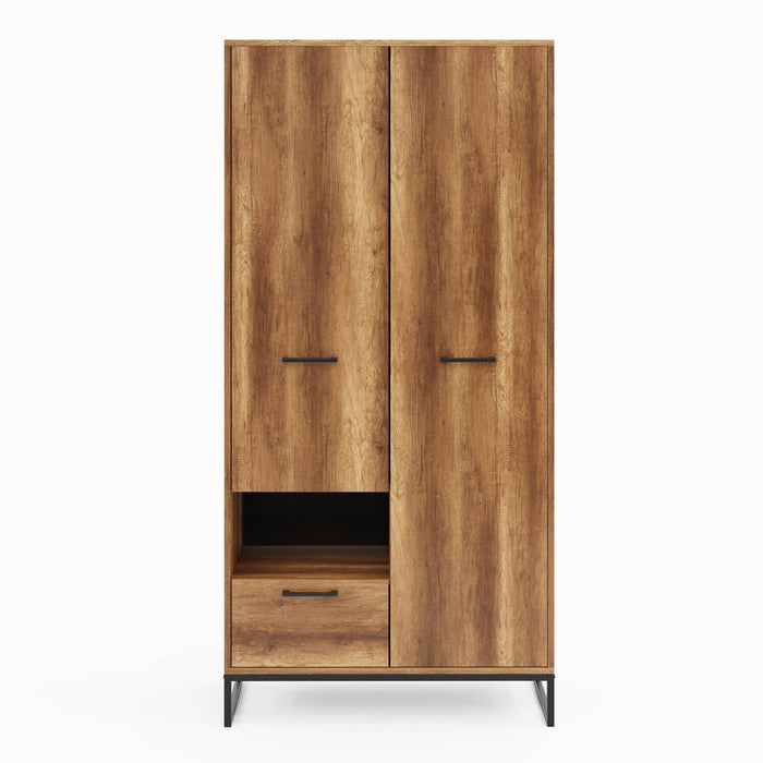 Yukon 2-Door Wardrobe with Shelves &amp; Drawers