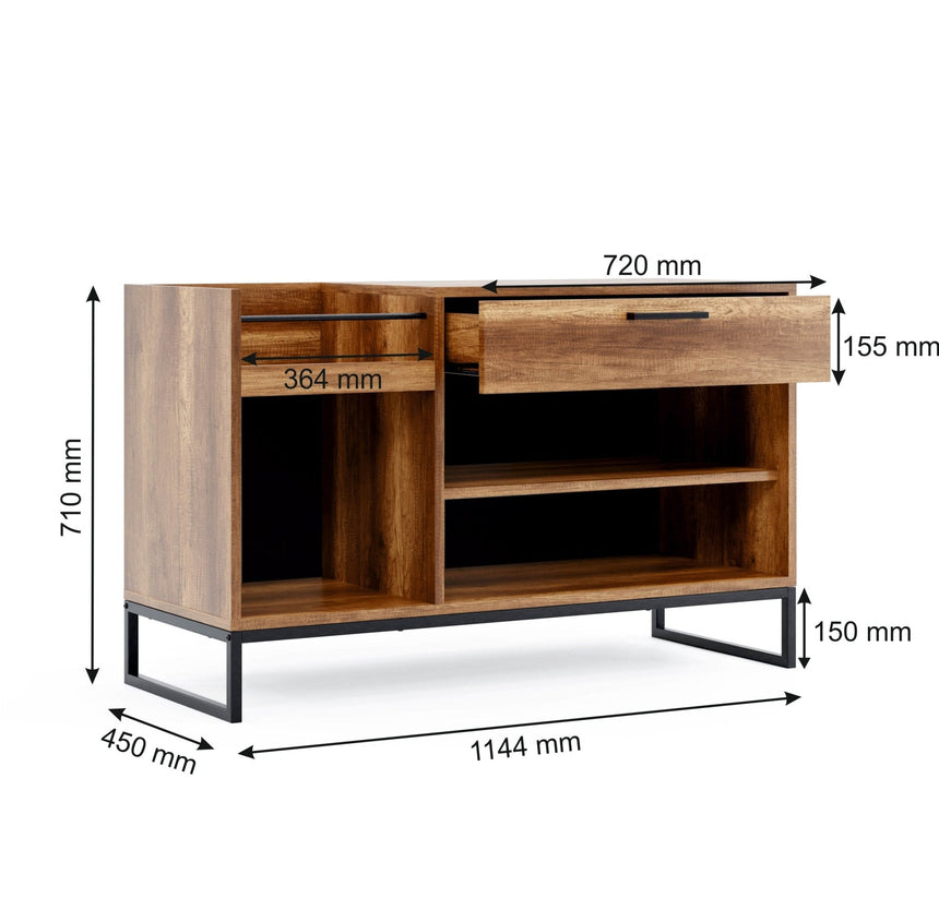 Yukon Console with 3 Doors &amp; Drawers